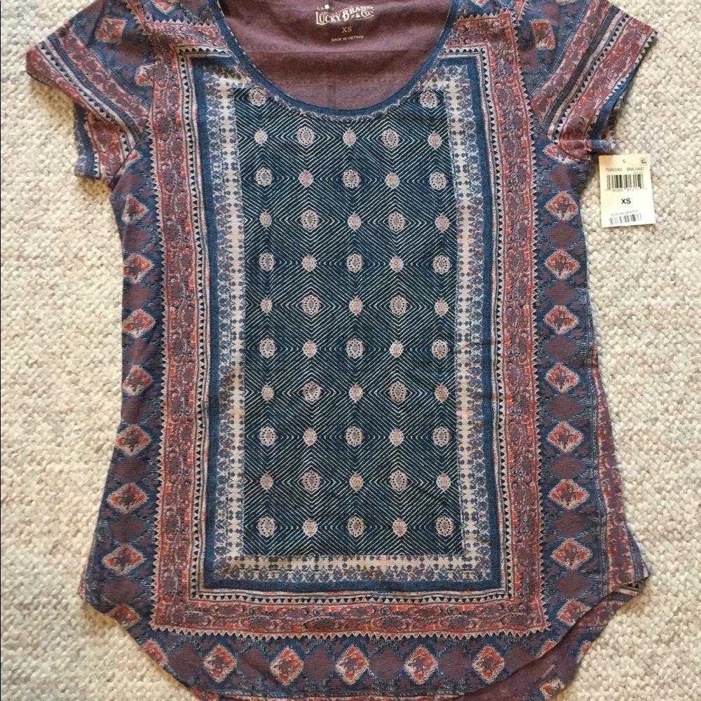 NWT Lucky Brand Short Sleeve shirt